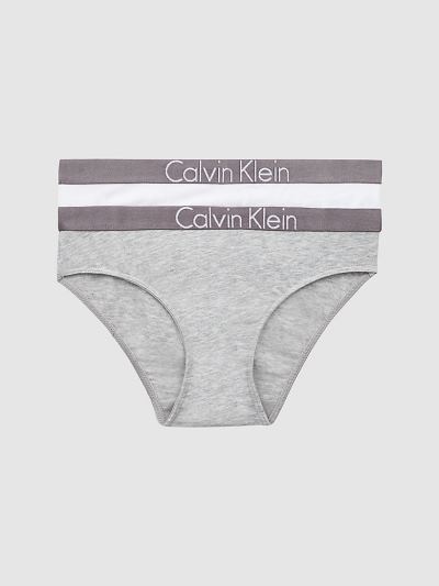 Calvin Klein Ruhák HU003850 | Calvin Klein CK One Lány Bikini Alsó Szürke / Fehér